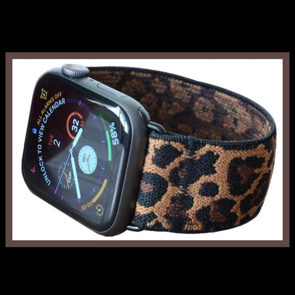 Leopard Stretch Sport Watch Band 38/40mm NWT - Picture 5 of 6